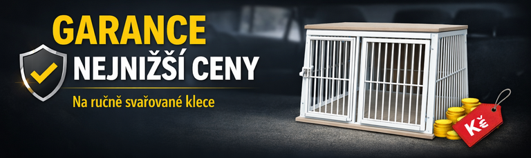 Garance nejnižší ceny na ručně svařované klece pro psy od Psiklece.cz