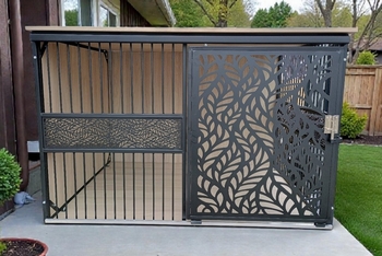 Designová psí klec do moderního interiéru.